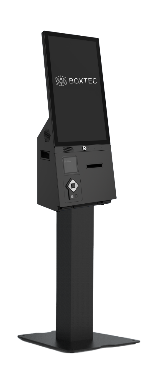 Boxtec Edge 22 floor-standing self-service kiosk